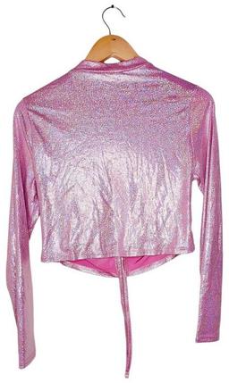 Asos Long Sleeve Blouse 16 - Sparkly Pink