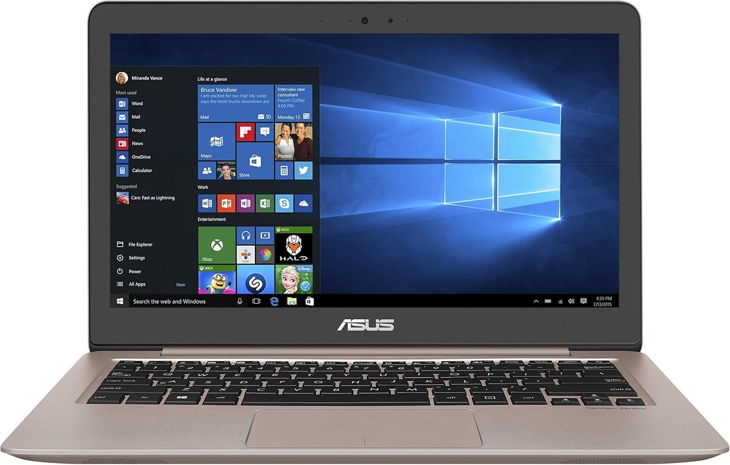ASUS Zenbook UX310UQK Laptop 13.3" - Rose Gold - Intel Core i7-7500U 2.7GHz - 8GB RAM - 256GB