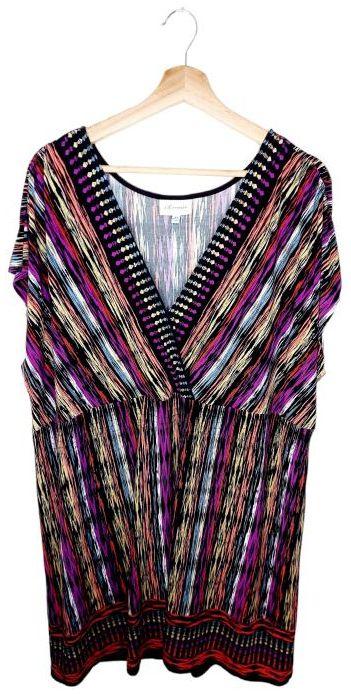 Autograph  Patterned Blouse 22 - Purple - Excellent