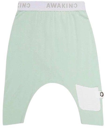 Awakind  Junior Bamboo Harem Pant (Size 2-3) - Sage - Brand New