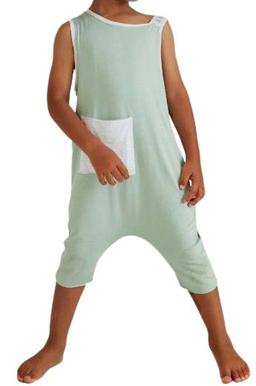 Awakind Junior Bamboo Singlet Romper (Size 2-3) - Sage