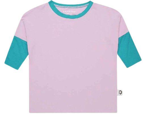 Awakind  Junior Unisex Bamboo 3/4 Top (Size 6-7) - Lilac - Brand New