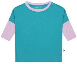 Awakind Junior Unisex Bamboo 3/4 Top (Size 10-11) - Teal