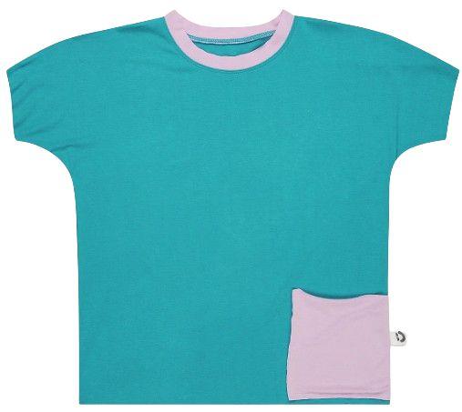Awakind  Junior Unisex Bamboo Tee (Size 10-11) - Teal - Brand New