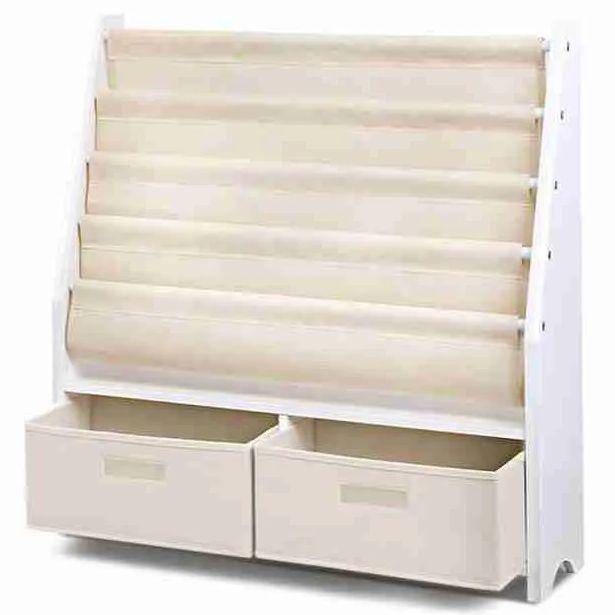 Baby Deluxe  Kids Bookshelf with Drawer 4 tier - White - Over Stock