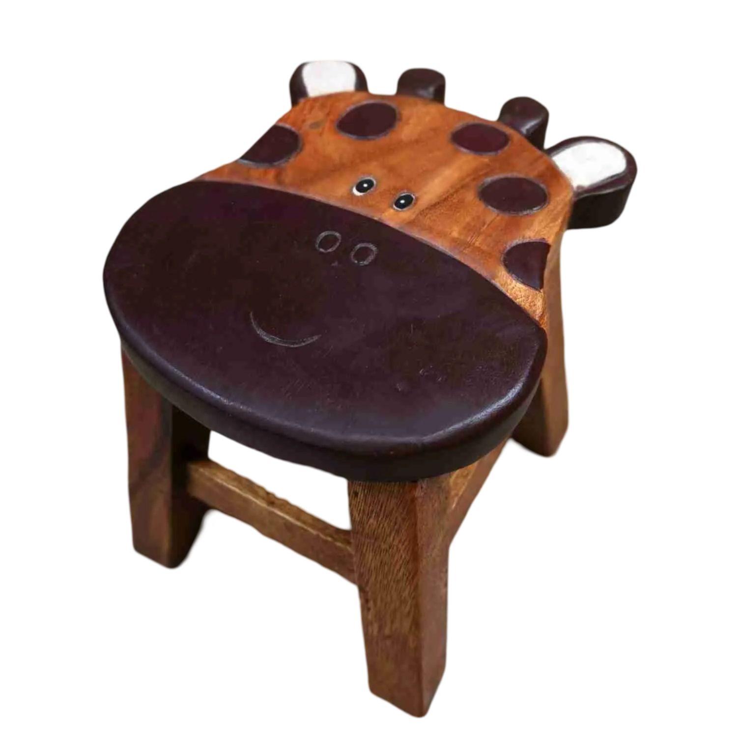 Baby Deluxe  Kids Wooden Stool - Giraffe - Over Stock