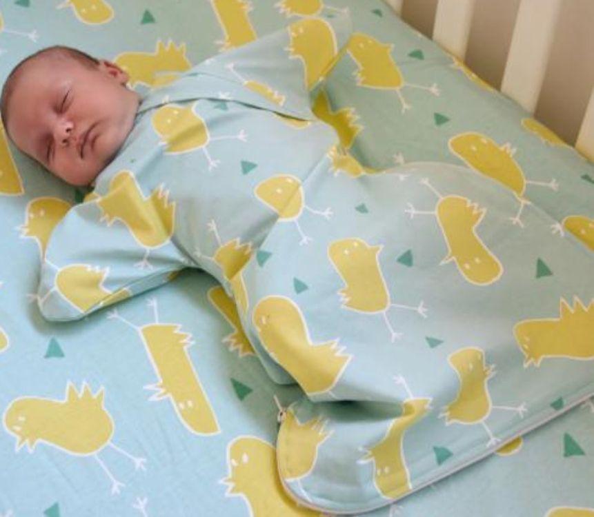 Baby Loves Sleep  Organic Jersey Fitted Cot Sheets  - Chickadees - Over Stock