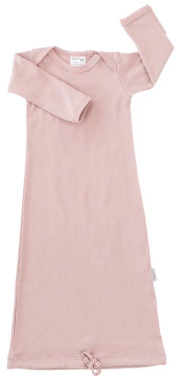 Sweet Cheeks Merino  Baby Merino Envelope Neck Nightie - Blush - Over Stock