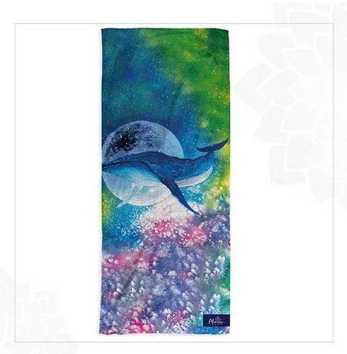 Alma Universal  BALLENA WHALE BEACH TOWEL unisex Eco-friendly beach gym camping towel sand free galaxy art made from recycled plastic bottles - Default - Brand New