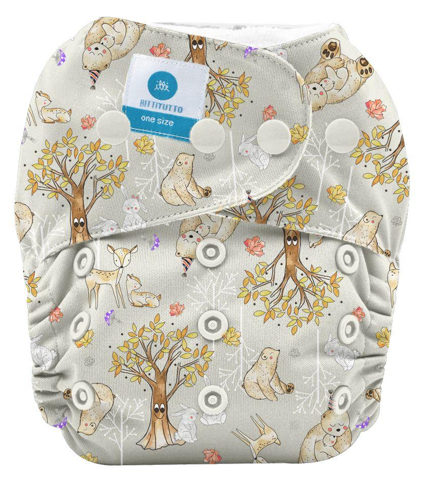 Bare Essentials  One Size Fits Most Cloth Nappy - Enchanted - Over Stock