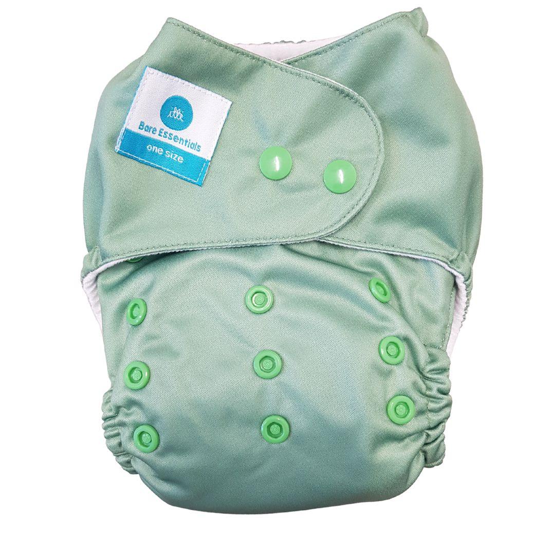 Bare Essentials  One Size Fits Most Cloth Nappy - Forest - Over Stock