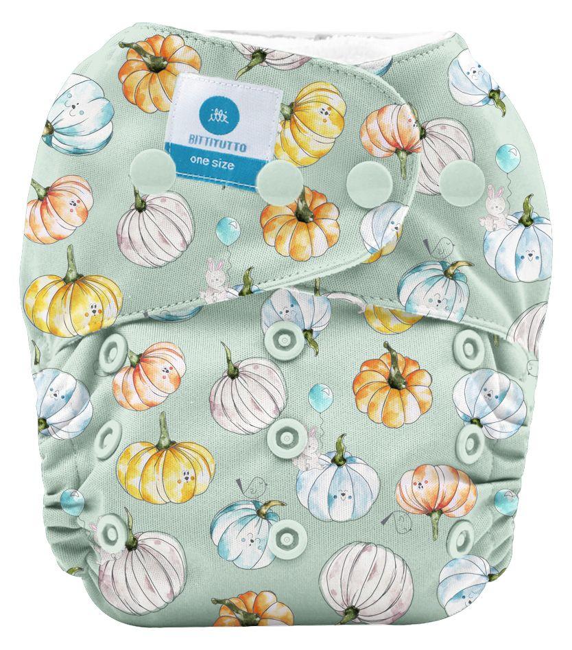 Bare Essentials  One Size Fits Most Cloth Nappy - Pumpkin - Over Stock