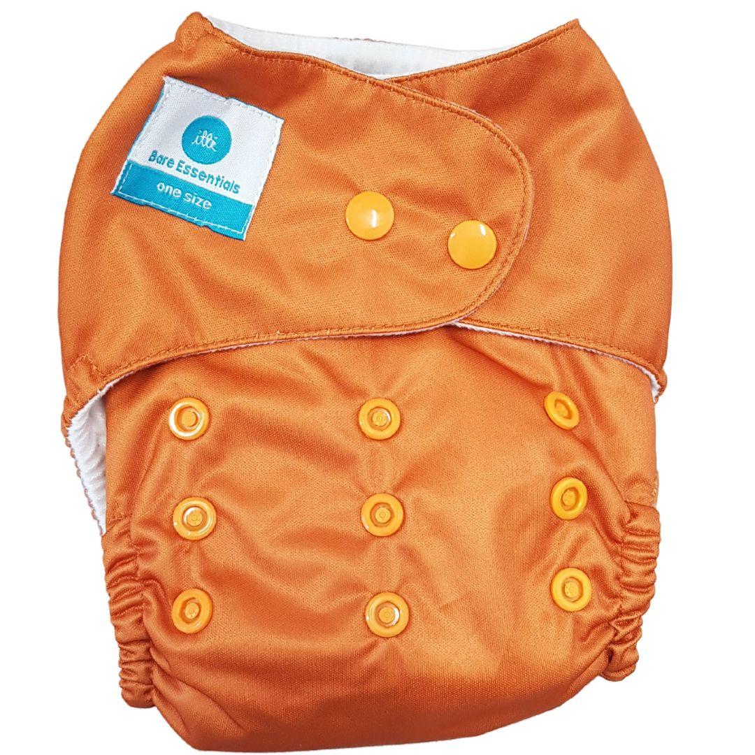 Bare Essentials  One Size Fits Most Cloth Nappy - Rustic - Over Stock