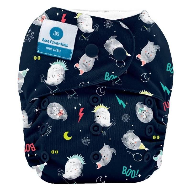 Bare Essentials  One Size Fits Most Cloth Nappy - Spooky - Over Stock