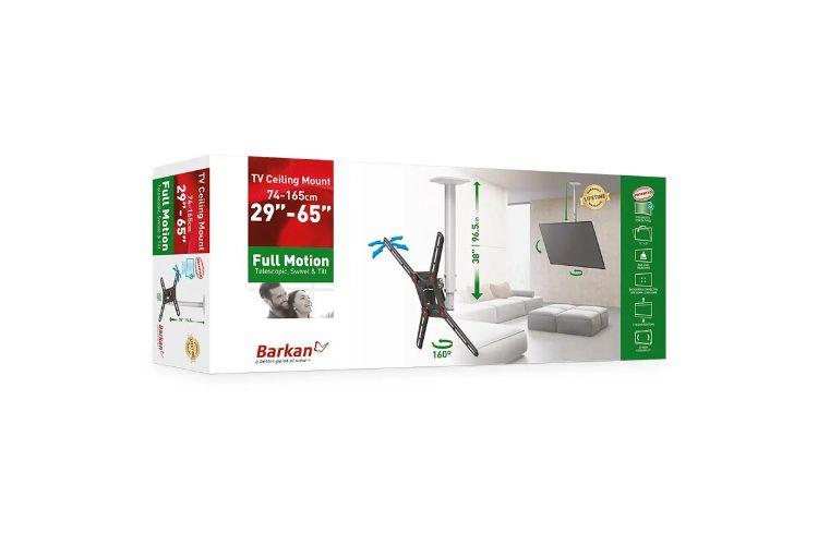Barkan  Full Motion TV Ceiling Mount 29 - 65 Inch - Black - Brand New