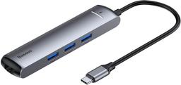 Baseus CAHUB-J0G Mechanical Eye 6-In-1 USB HUB - Grey