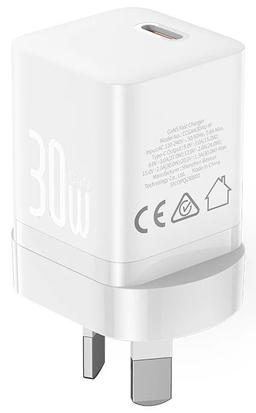 Baseus GaN5 Mini Fast Charger 1C 30W - Moon White