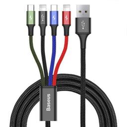 Baseus Phone Cable Fast 4-in-1 Cable Lightning Type-C - Black