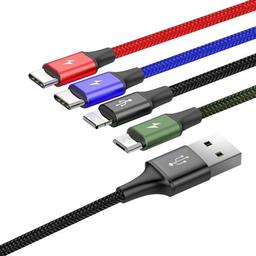 Baseus Phone Cable Fast 4-in-1 Cable Lightning Type-C - Black