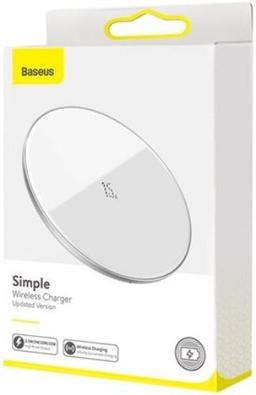 Baseus Simple Wireless Phone Charger 15W - White