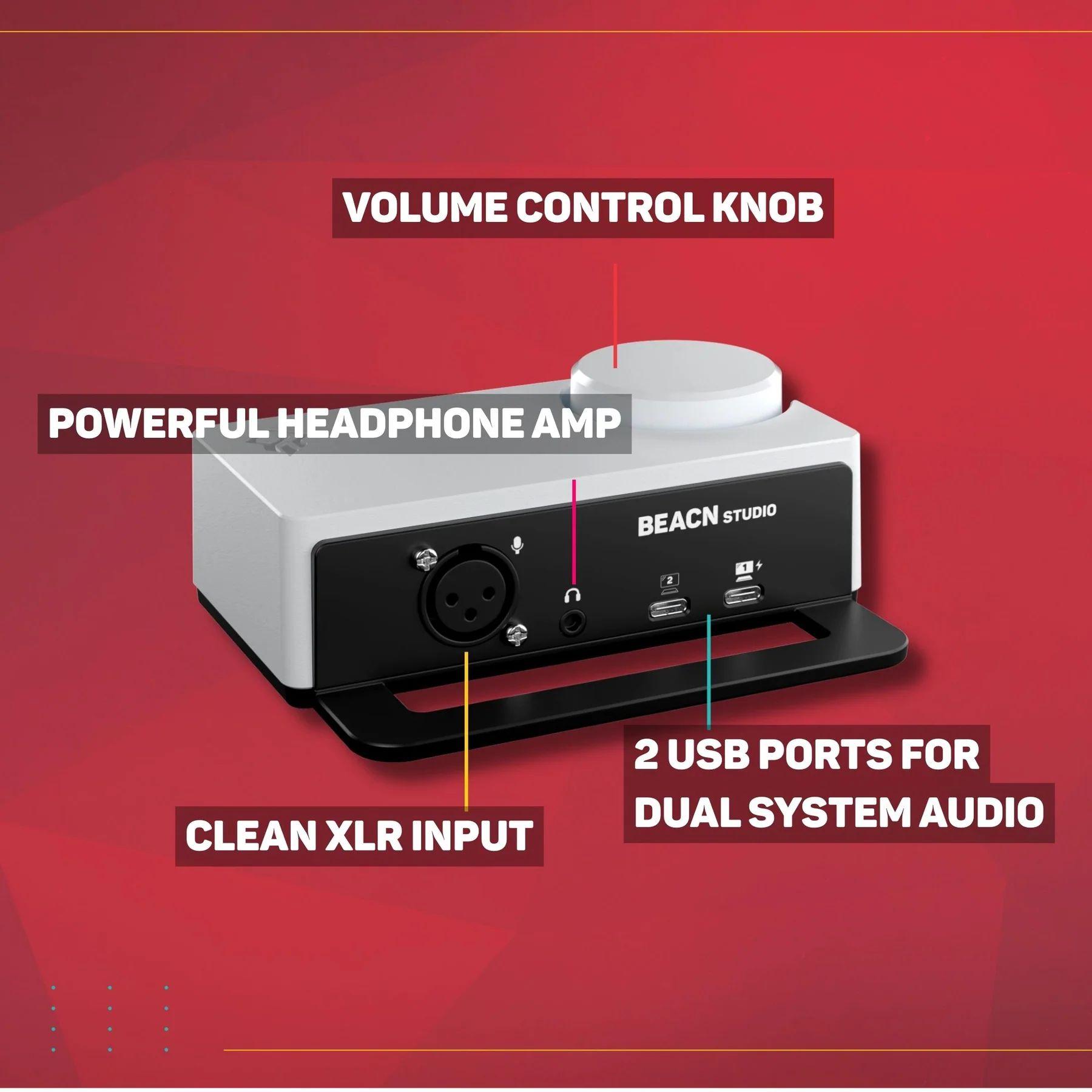 Refurbished BEACN Studio Creator XLR Interface - Reebelo Australia