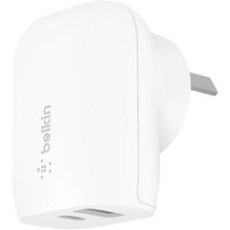 Belkin BOOSTCHARGE™ Dual Wall Charger with PPS 37W (AU) - White