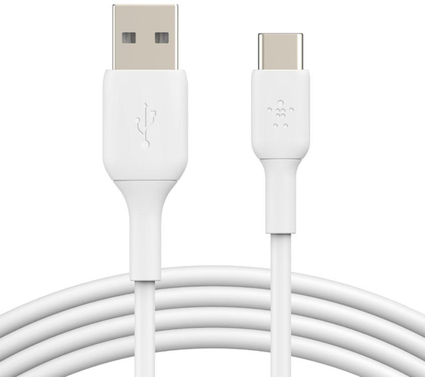 Belkin  BoostCharge USB-C to USB-A Cable - White (2m) 6.6ft - Brand New
