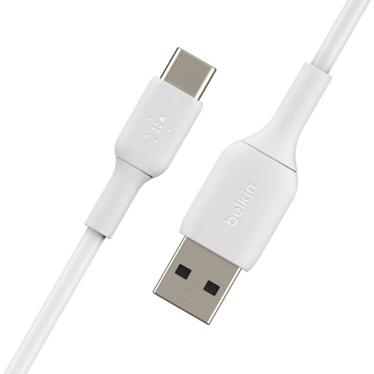 Belkin BoostCharge USB-C to USB-A Cable - White (2m) 6.6ft