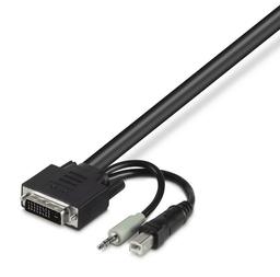 Belkin Secure KVM Cable DVI USB Audio - Black