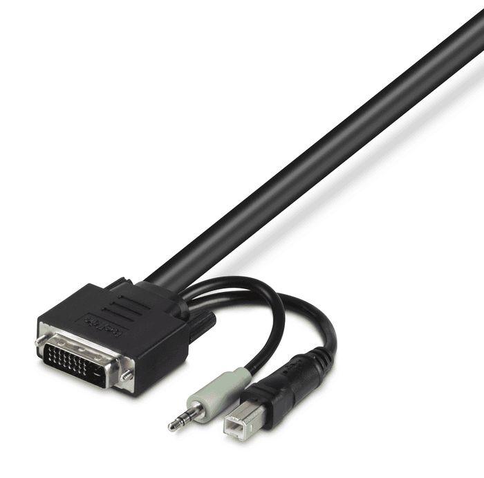 Belkin Secure KVM Cable DVI USB Audio - Black