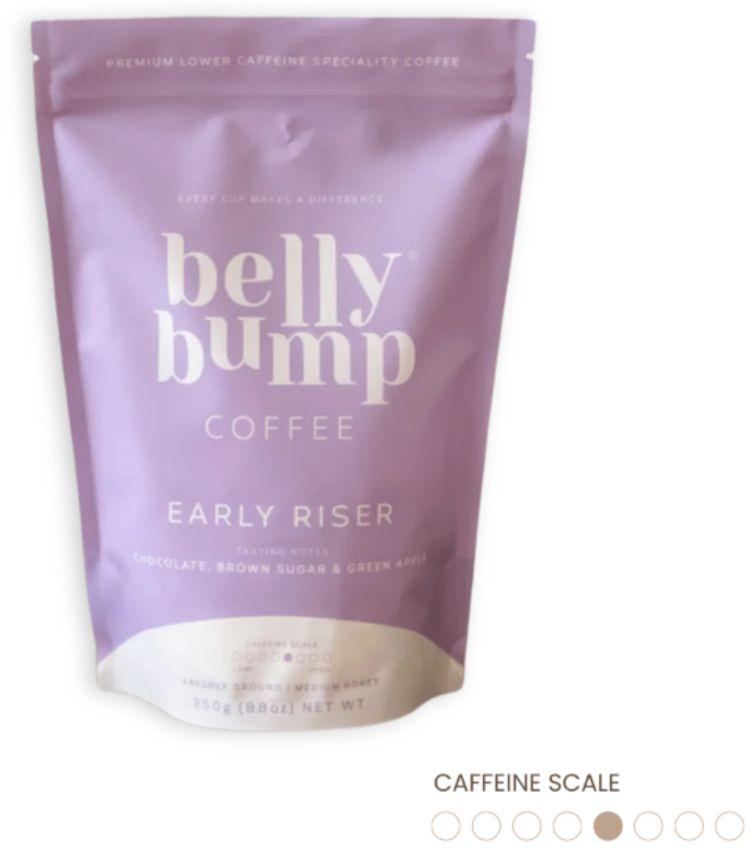 BellyBump Coffee Early Riser Whole Bean 250g - Premium - Purple