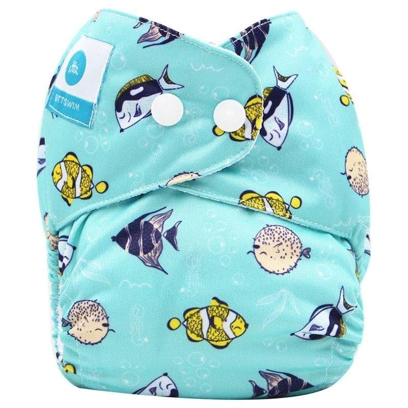 Bitti  Swim Nappy - Bubbles - M - Over Stock
