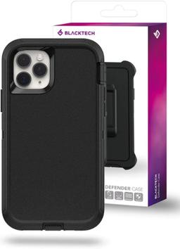 Blacktech D30 Phone Case for iPhone 12 Pro Max - Black