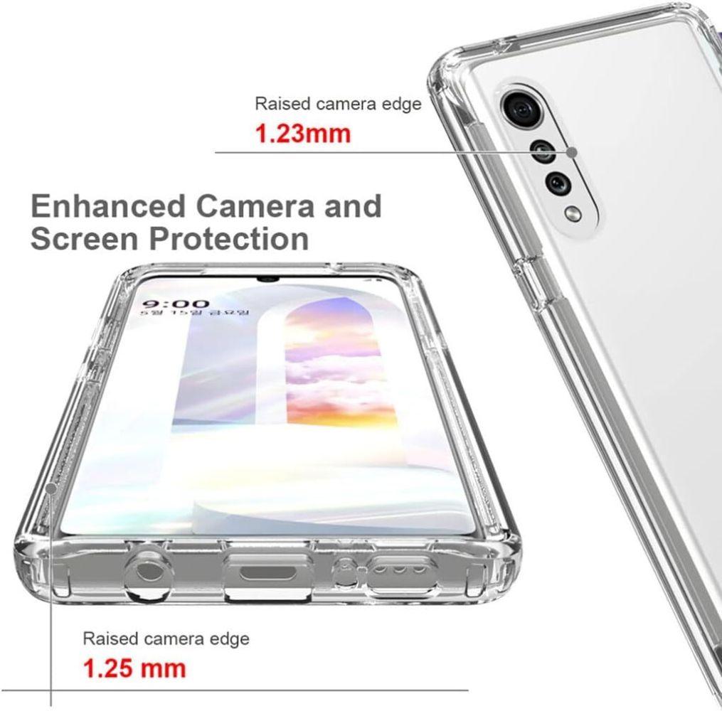 Blacktech Protective Phone Case for LG Velvet 5G - Clear