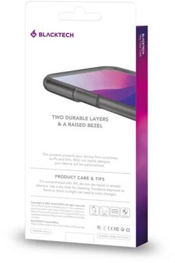 Blacktech Stay Clear Phone Case for iPhone 14 Plus - Translucent Black