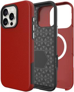 Blacktech Blacktech Triangle Armour Phone Case for iPhone 17 Pro Max - Red - Brand New