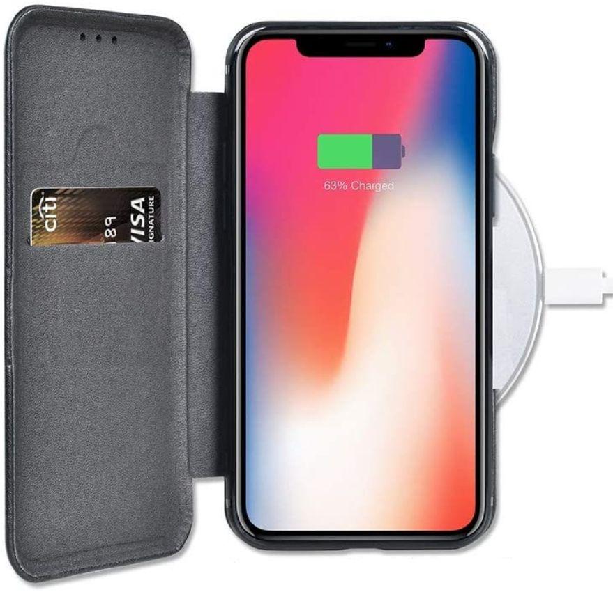 Blacktech Wallet Phone Case for iPhone 12 mini - Black