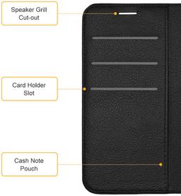 Blacktech Wallet Phone Case for LG Velvet 5G - Black