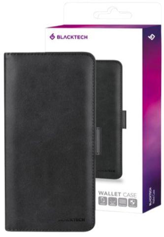 Blacktech Wallet Phone Case for TCL 20 Pro 5G - Black