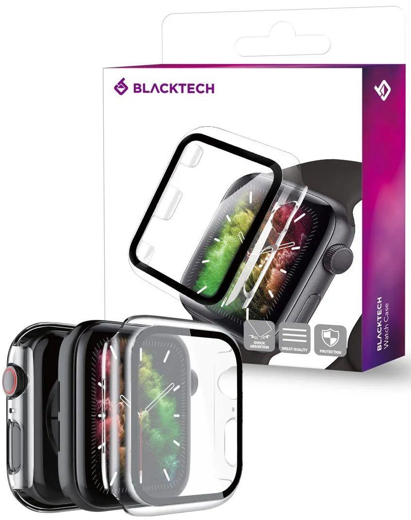 Blacktech  Watch Case with Glass for Apple Watch 44mm - Clear - Brand New