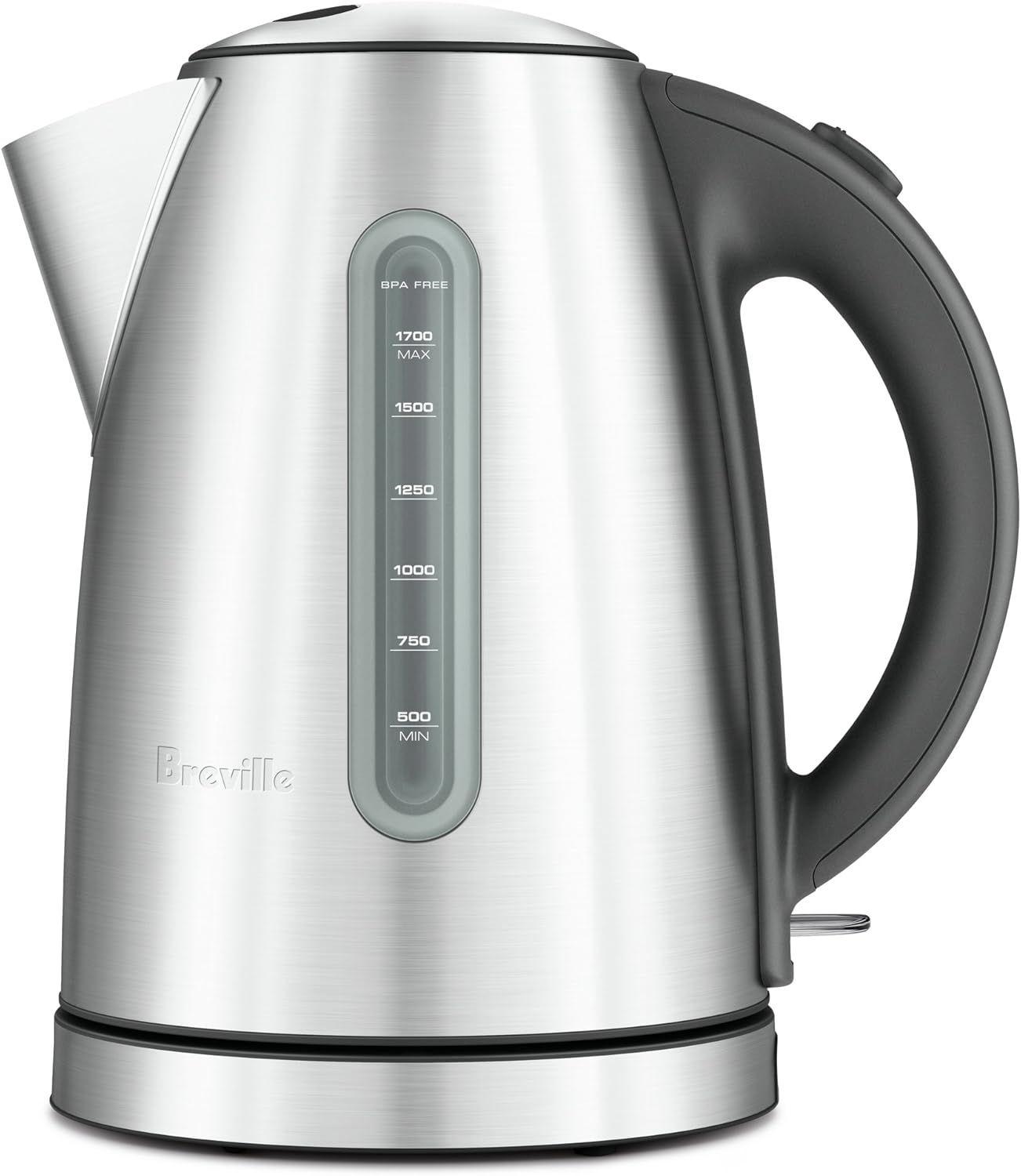 Breville  Soft Top Pure 1.7L Kettle - Stainless Steel - Premium