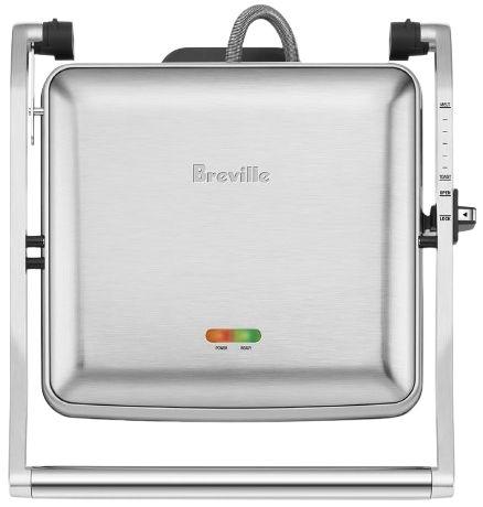 Breville  The Toast & Melt 4-Slice Sandwich Press - Stainless Steel - Premium