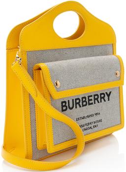 Burberry Canvas Horseferry Mini Pocket Tote