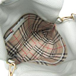 Burberry Leather Hobo Shoulder Bag