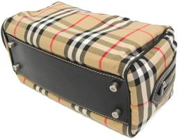 Burberry Leather Nylon Canvas Clutch Bag Pouch