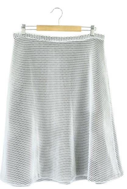 Calvin Klein  Flared Skirt 12 - White - Excellent