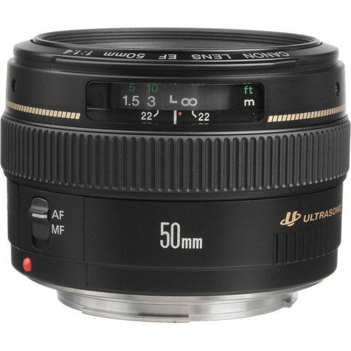Canon  EF 50mm F/1.4 USM Camera Lens - Black - Brand New