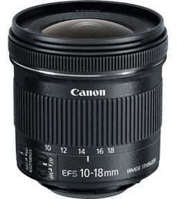 Canon EF-S10-18mm f/4.5-5.6 IS STM Lens - Black