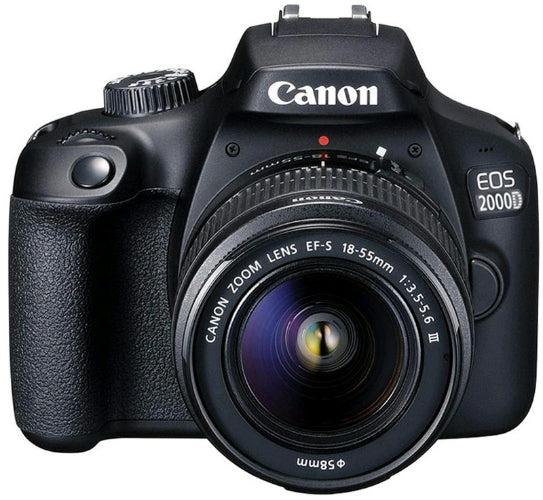 Canon  EOS 2000D and EF-S 18-55mm f/3.5-5.6 DC III Lens - Black - Premium