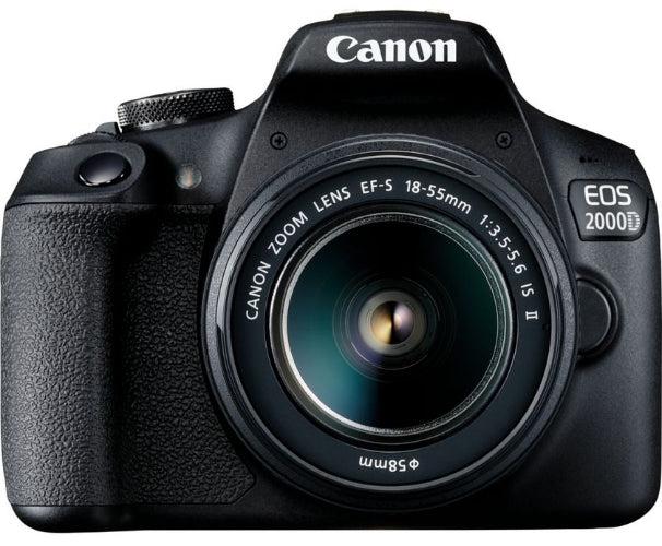 Canon  EOS 2000D and EF-S 18-55mm IS II Lens - Black - Premium